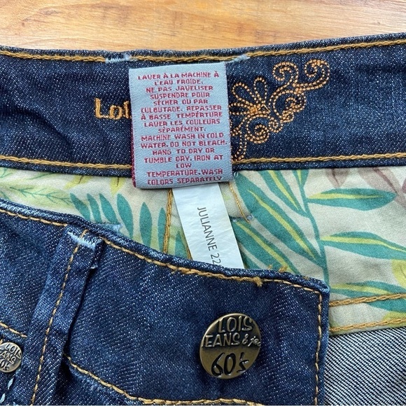 Loïs Julianne 2 jeans bundle bootcut straight blue 60’s style high rise 26 stret - Picture 8 of 16